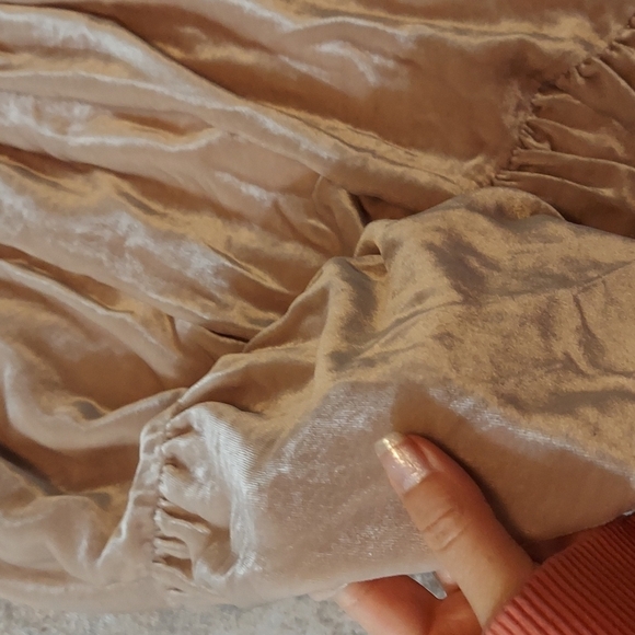 Love Shack Fancy Velvet One Shoulder Pamela Dress Size 2 - Picture 12 of 15